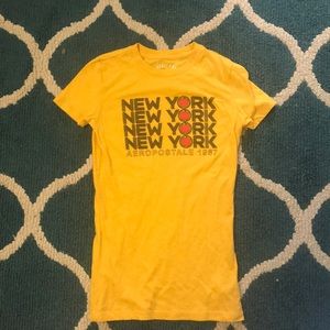 Yellow New York tee Aeropostale size xs